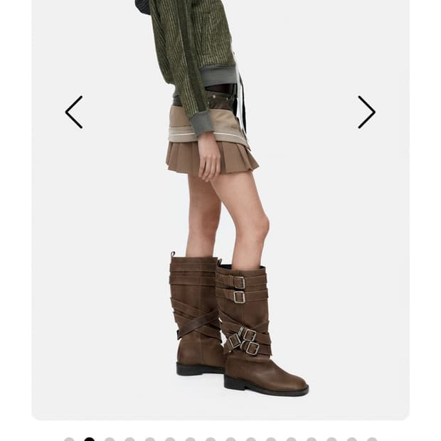 앤더슨벨 LAYERED STRAP BOOTS aaa484w(BROWN)