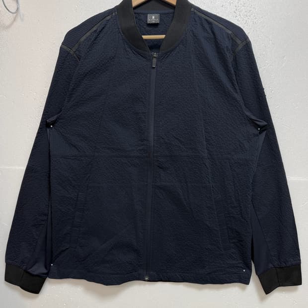 와이드앵글 골프 집업 자켓 110 네이비 기능성 바람막이 점퍼