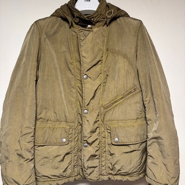 Cp 컴퍼니 야상 후드 고글 패딩자켓