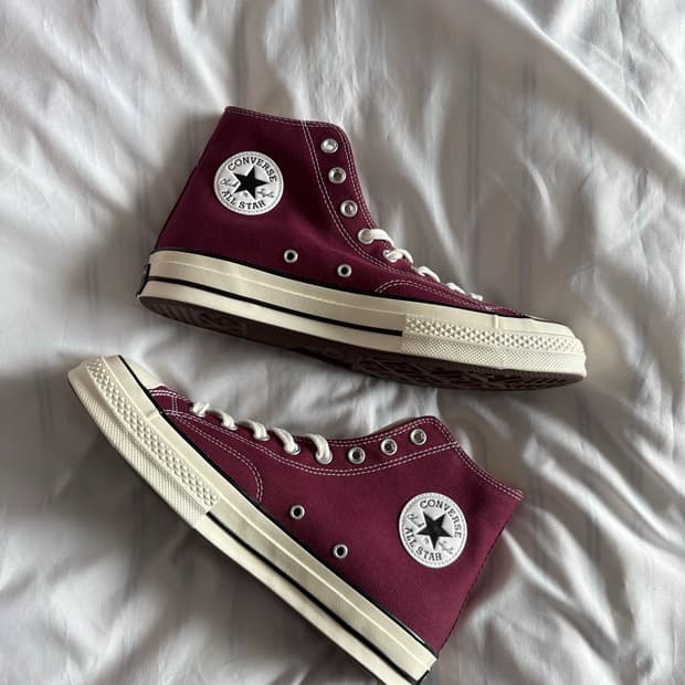 [280] 컨버스 척테일러 하이 다크 버건디 새상품