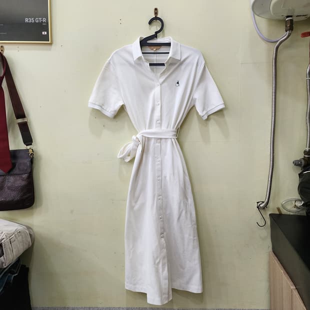 [S] BEANPOLE 빈폴 화이트 셔츠 원피스