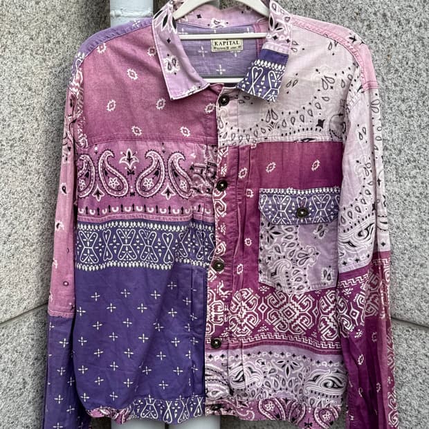 캐피탈 반다나 패치워크 셔츠