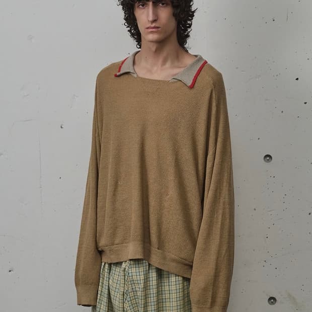 안셀름 콘트라스트 린넨니트