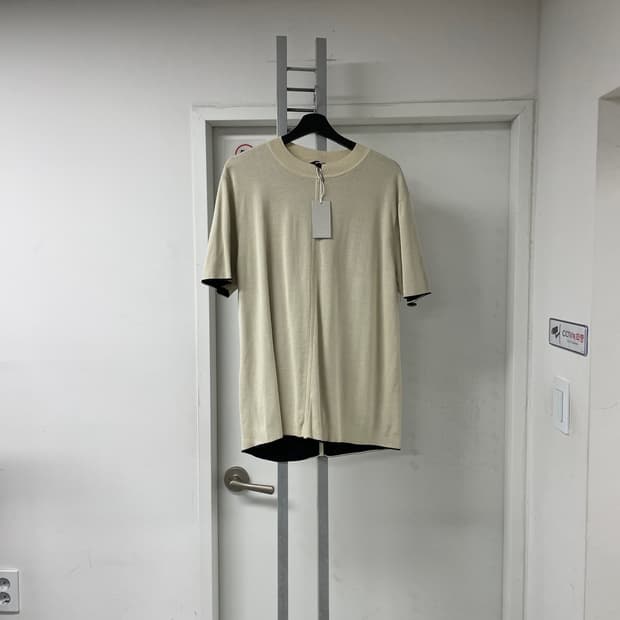COS 코스 베이지 반팔 티셔츠 새상품 L