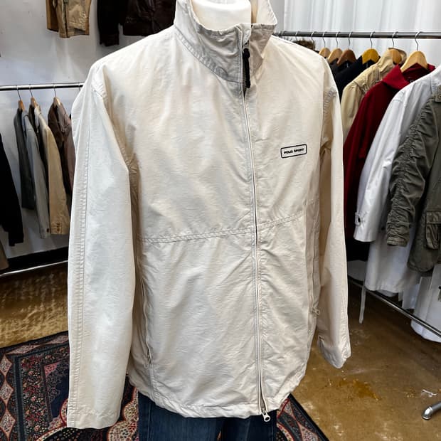 폴로 스포츠 코튼 나일론 집업 자켓