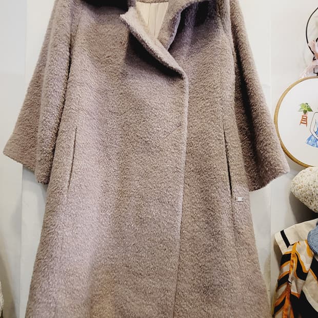 손정완 베이비알파카 코트