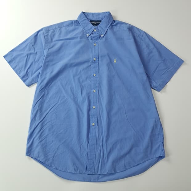 CK796 XL 폴로 90s 블루 반팔 셔츠 남방