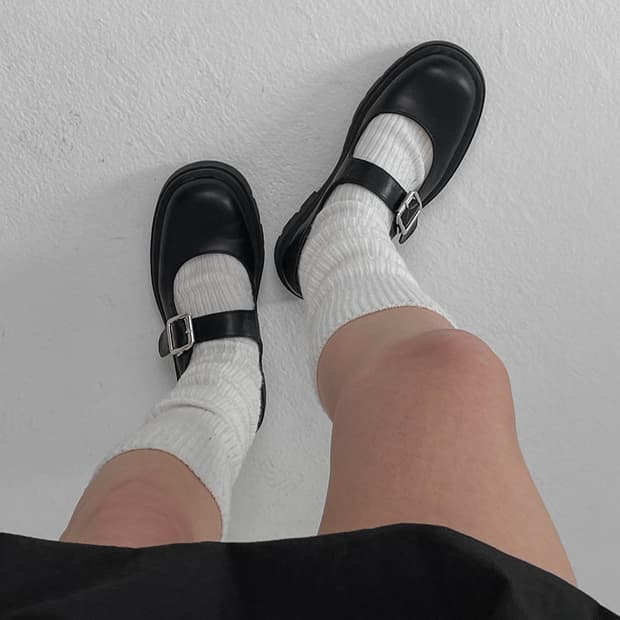 블랙업 딧투 플랫폼 메리제인 블랙 235