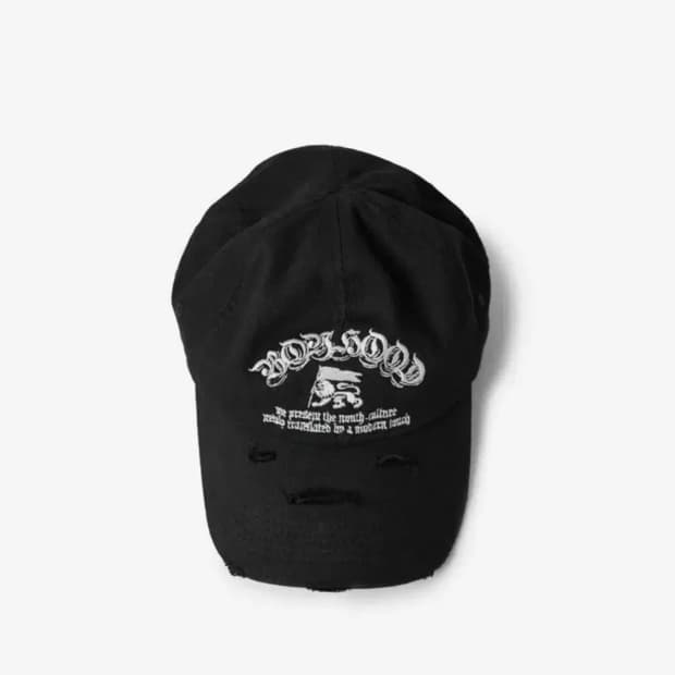 [새상품]ETCE BOY HOOD DESTROYED CAP (BLACK)