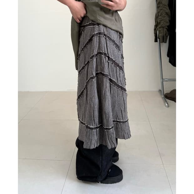 빈티지 울 스커트