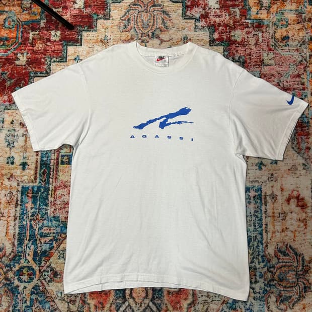 [XL] 90s made in usa 나이키 안드레 아가시 반팔 