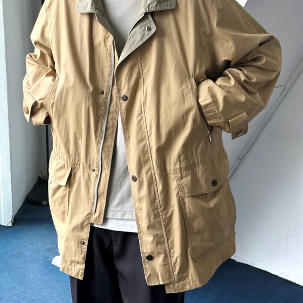 High count cotton mil parka
