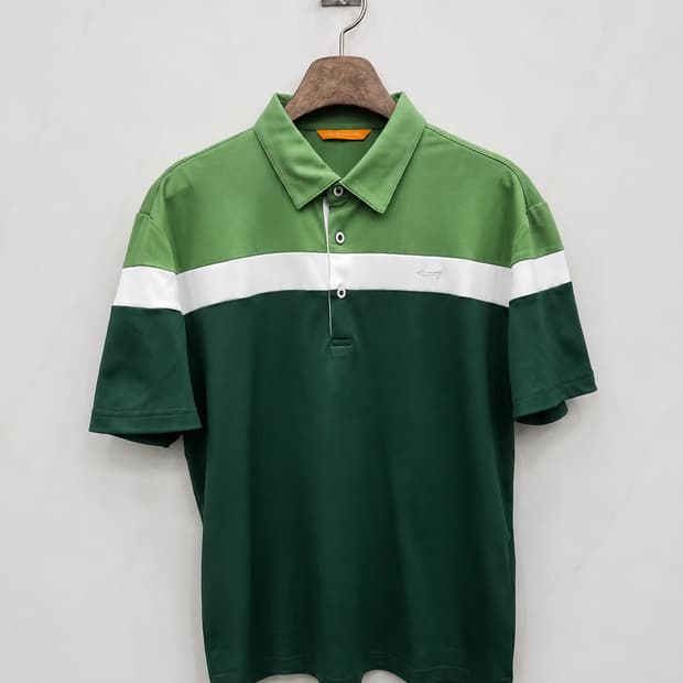 105,XL) LOUIS CASTEL 루이까스텔 카라 반팔티셔츠! 그린~