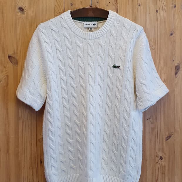 66.라코스테 꽈배기 반팔니트