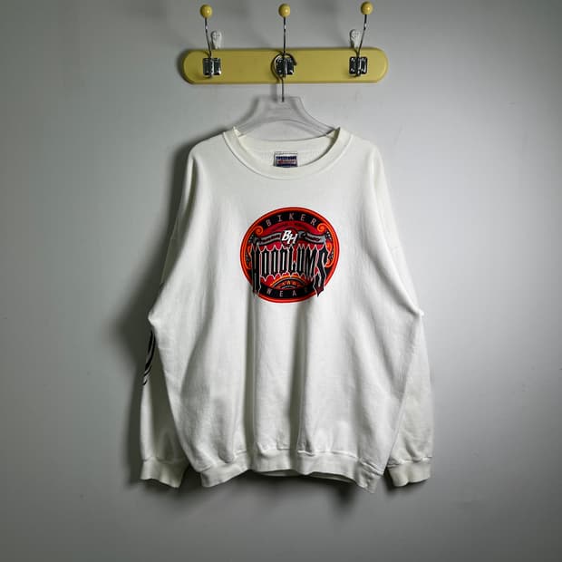 Hanes 헤인즈 바이커 로고 맨투맨 XL