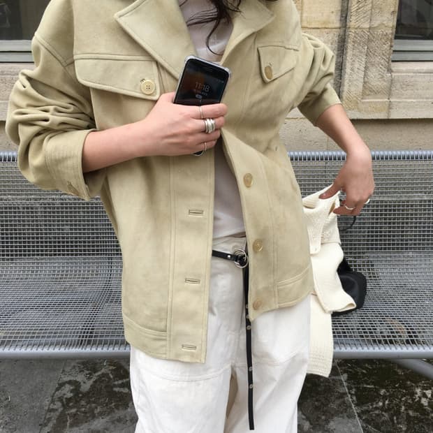 [새상품] 브리드 고트 스티치 자켓 점퍼