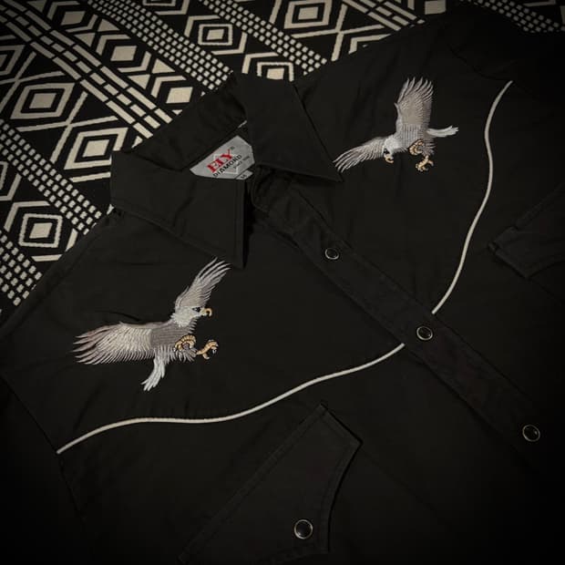 00s Ely Diamond Eagle Western Shirt 