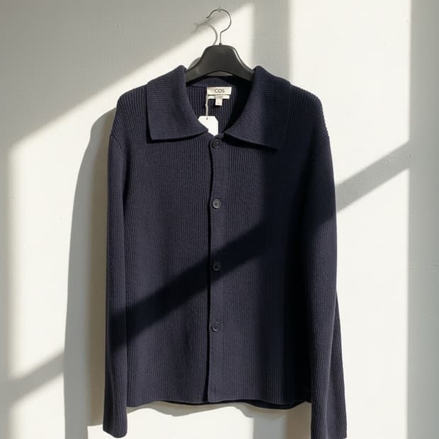 코스 니트 싱글 가디건