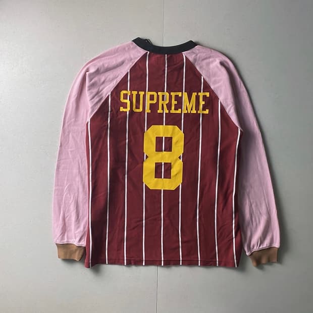 슈프림 마룬 롱슬리브