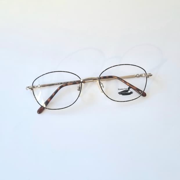 데드스탁 빈티지 오벌쉐임 호피칠보 안경테 493