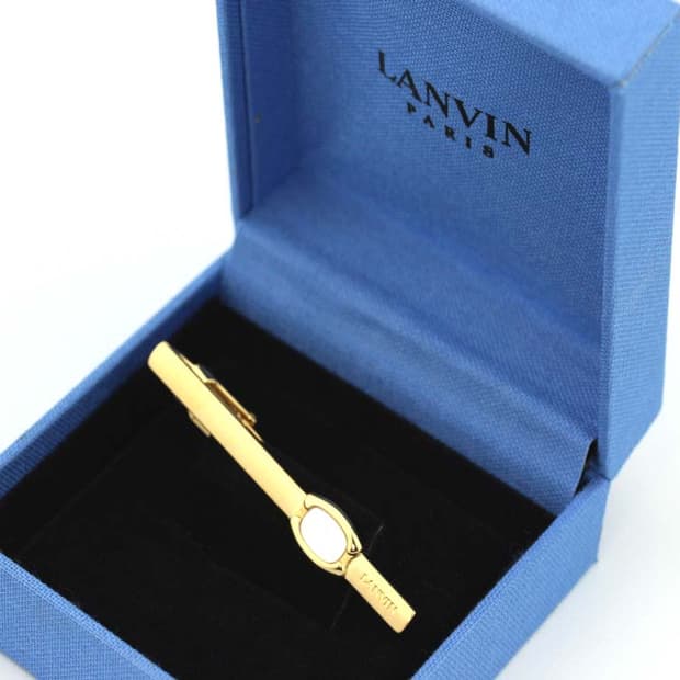 랑방 A+등급 6cm 천연자개 남자 명품 넥타이핀 빈티지