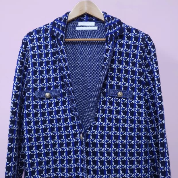 타하리 트위드 니트 자켓 ~77