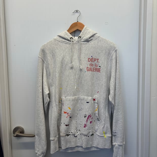 Gallery dept painted logo hoodie