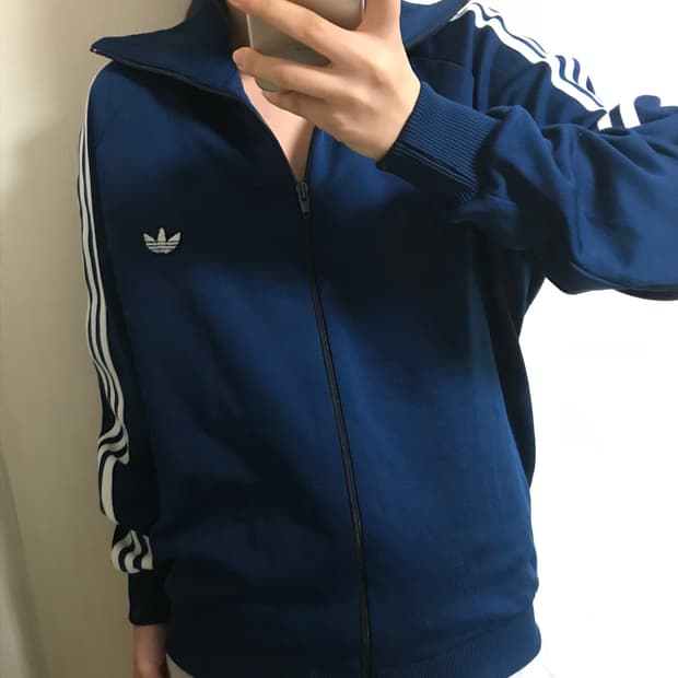 레어 아디다스 80s 서독제 네이비 져지