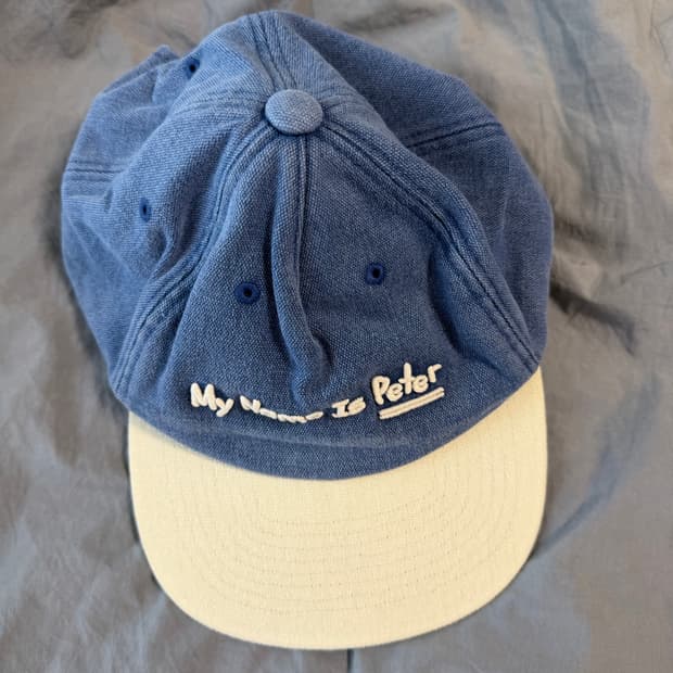 마이네임이즈 피터 모자 새상품급 블루 