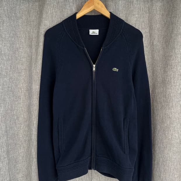 라코스테 니트 집업 가디건/#682