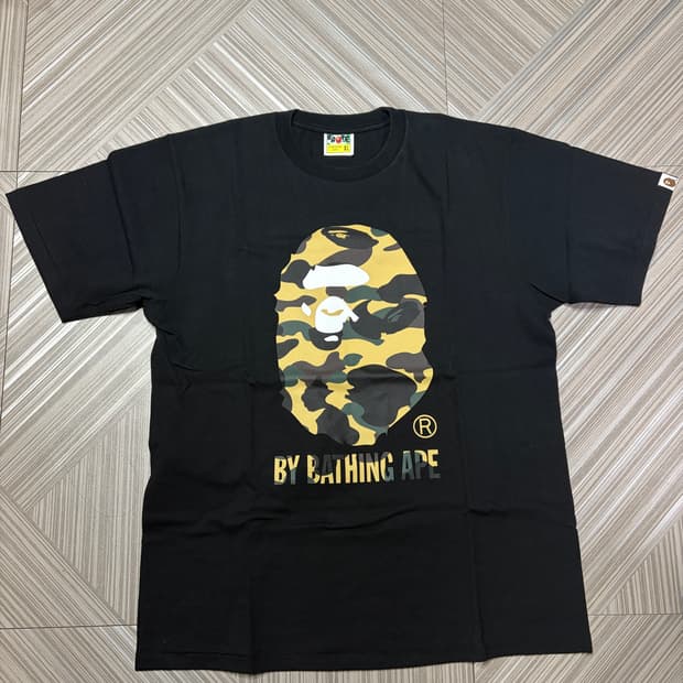 베이프 카모 반팔 티셔츠 XL