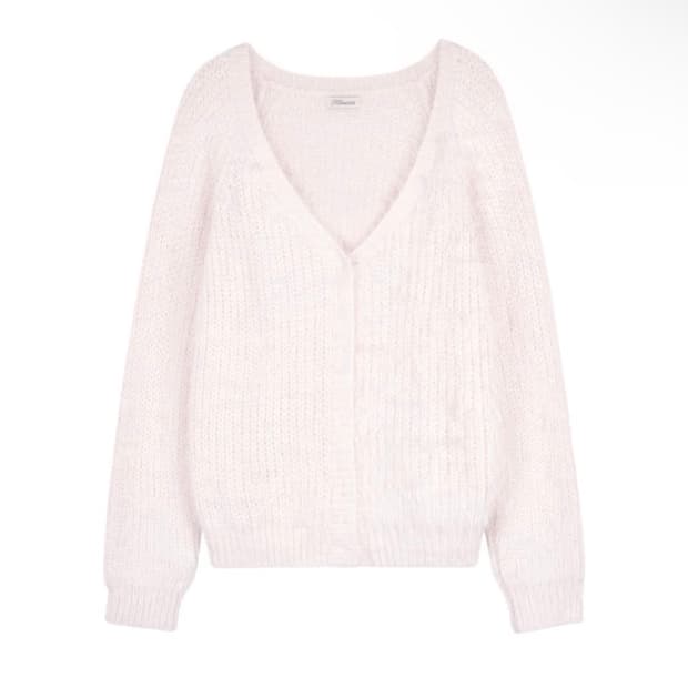 클리시어 슈가플럼 가디건 핑크