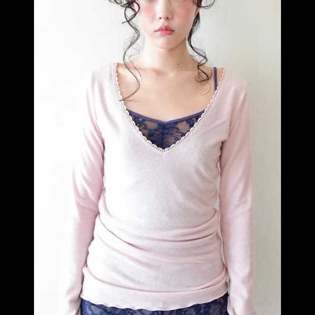 샵페어리 iris long top pink