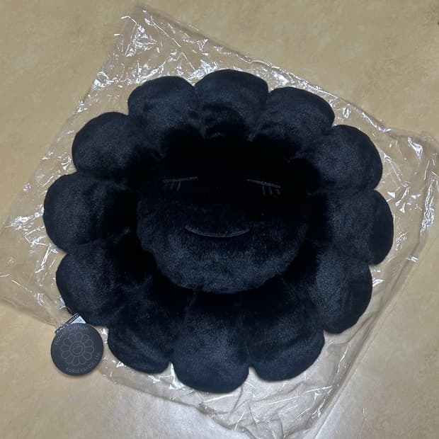 카이카이키키 쿠션 올블랙 60cm