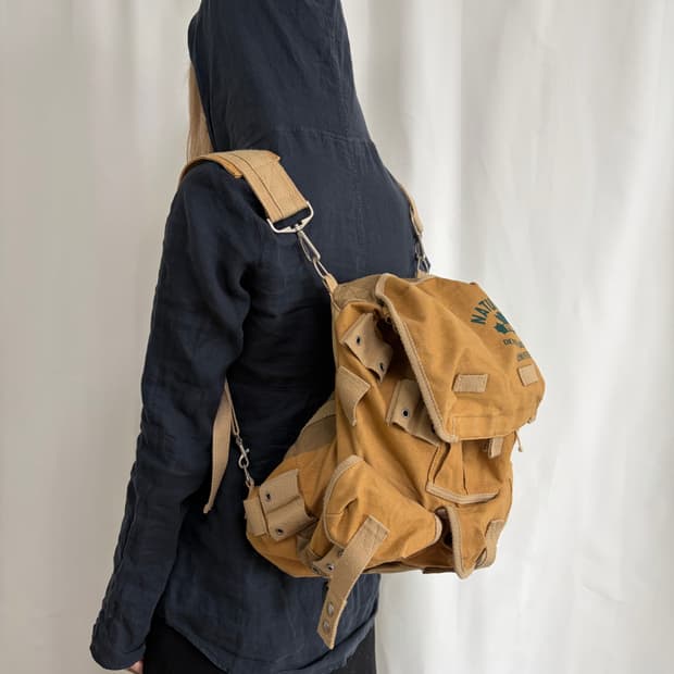 Denim dungaree 백팩