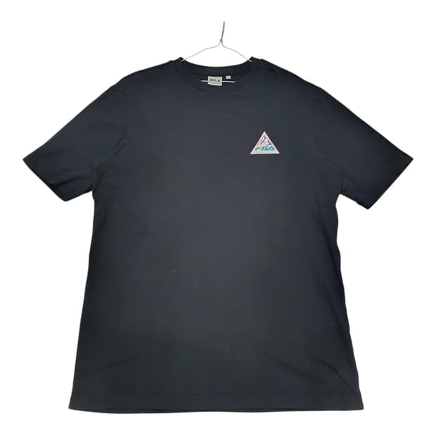 <만원빈티지> FILA X EXPLORE 그래픽 블랙 반팔티 S