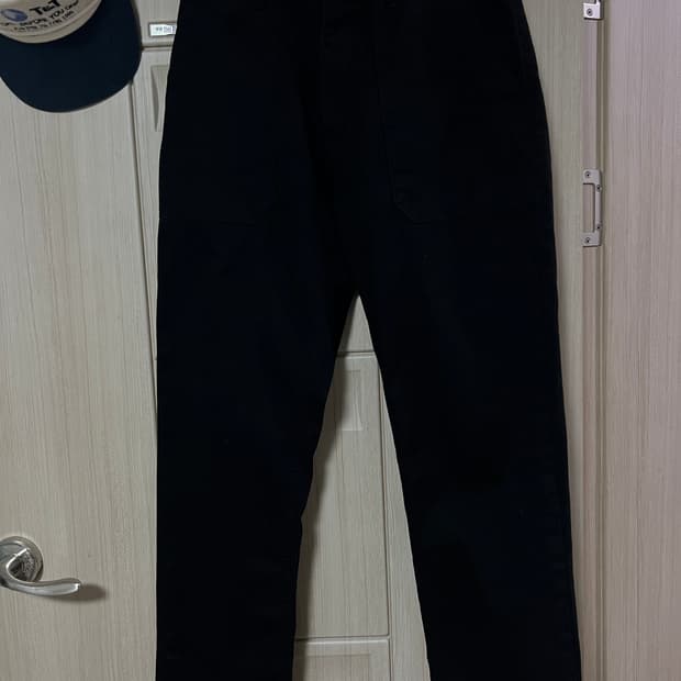 브랜디드 데님 스트레이트 블랙 