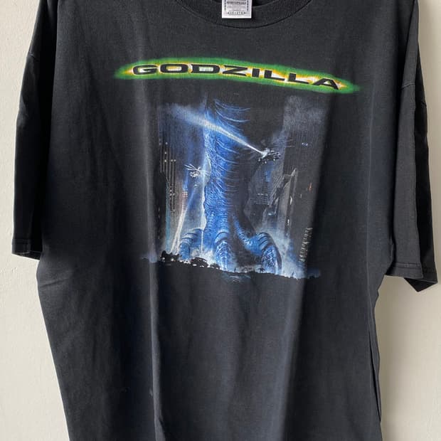 빈티지 90s 고질라 영화 티셔츠 2xl xxl