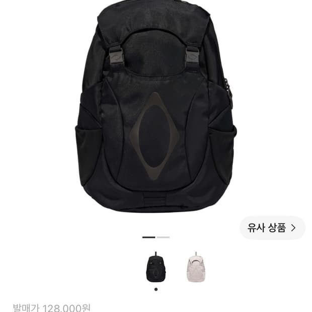 미스치프 버클 플랩 백팩 블랙
