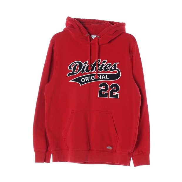 디키즈 레드 빅로고 후드티 L