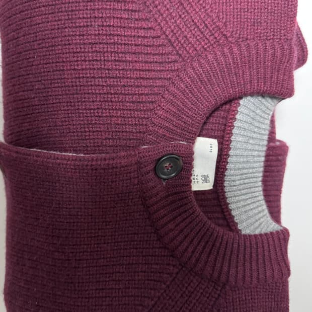 홀리선 가디건 버건디 L