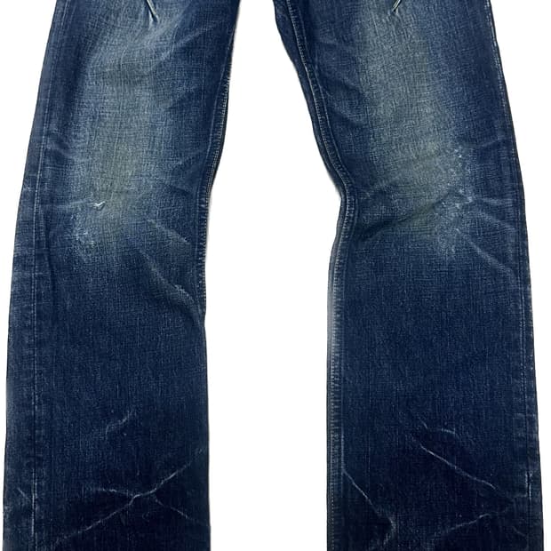 넘버나인07ss about a boy 크라잉하트패치 데님팬츠