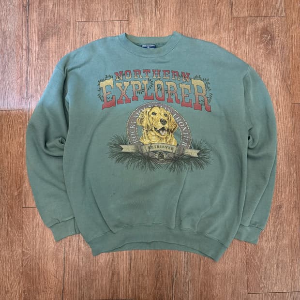 빈티지 리트리버 맨투맨