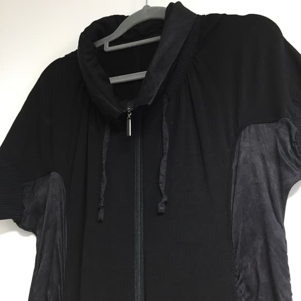 hiroko bis long hood zip-up