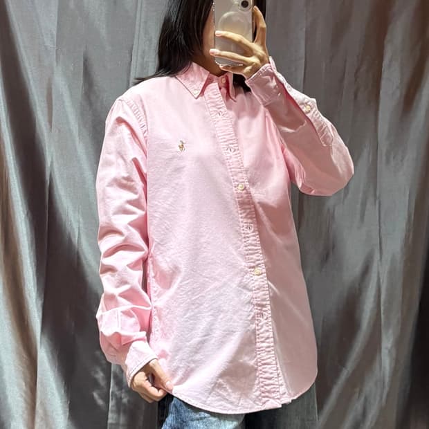 S 폴로랄프로렌 클래식핏 핑크 버튼 셔츠