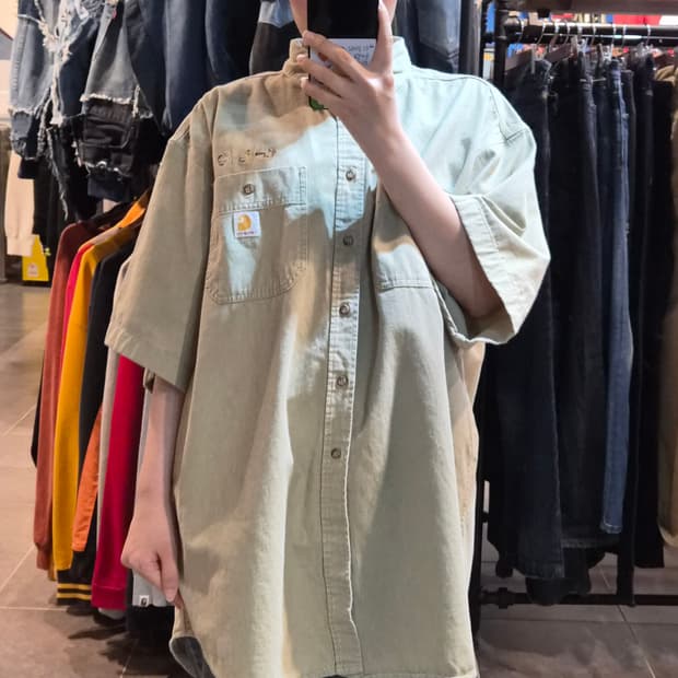 [NO.9] 칼하트 반팔셔츠 연카키