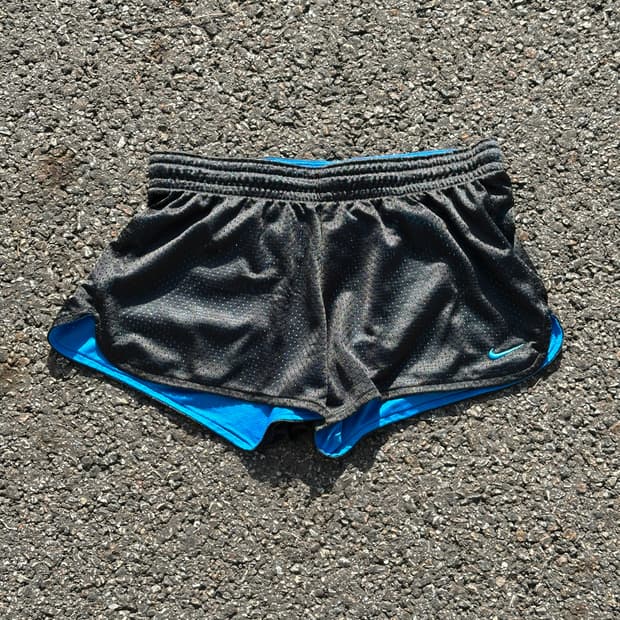[M] 나이키 여성 블랙 메쉬 러닝 쇼츠 반바지