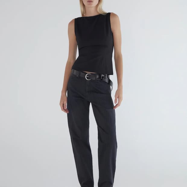 (36,38) 팔로마울 BROM 스트라이프 팬츠