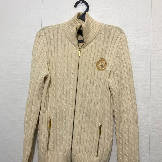 폴로 랄프로렌 케이블 니트 집업 가디건