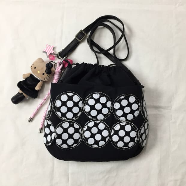 (희귀,핀터걸)Laisser Faire 폴카도트 크로스백, 모리걸